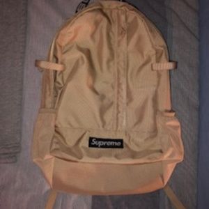 supreme ss18 tan backpack